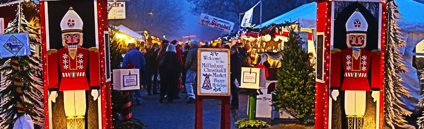 entrance to Christkindl Market in Mifflinburg